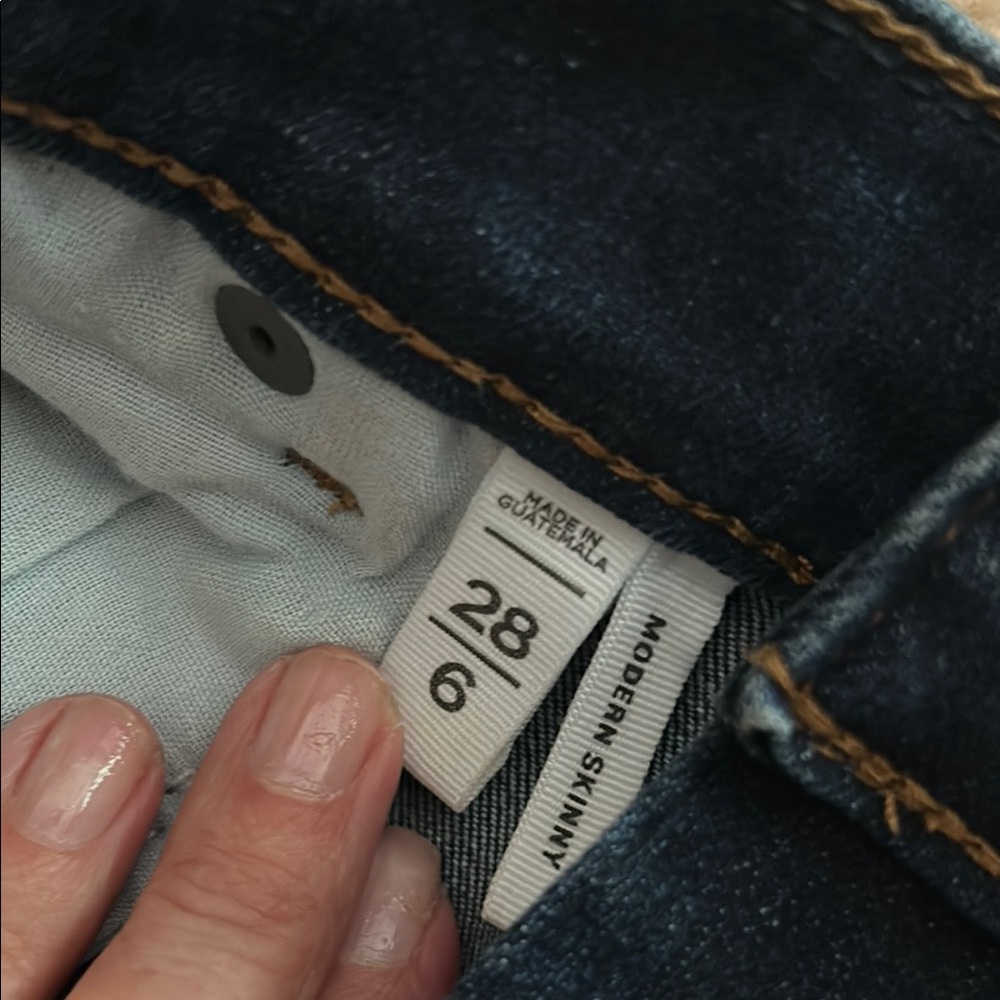 LOFT Blue Skinny Jeans with Sleek Fit - Picture 5 of 7